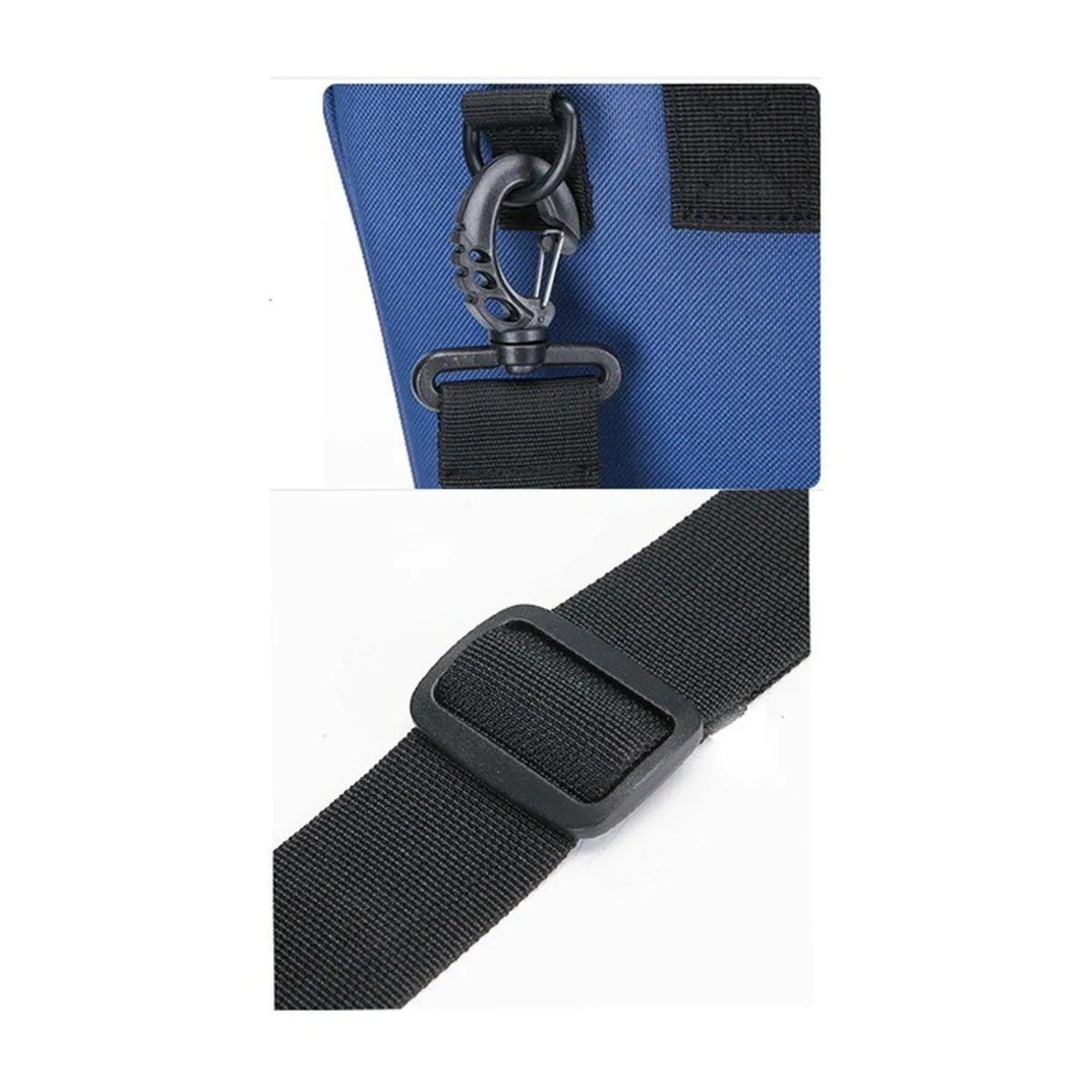 05501 Oxford Emergency Waist Bag in Navy Blue, construction and compartment detail 5