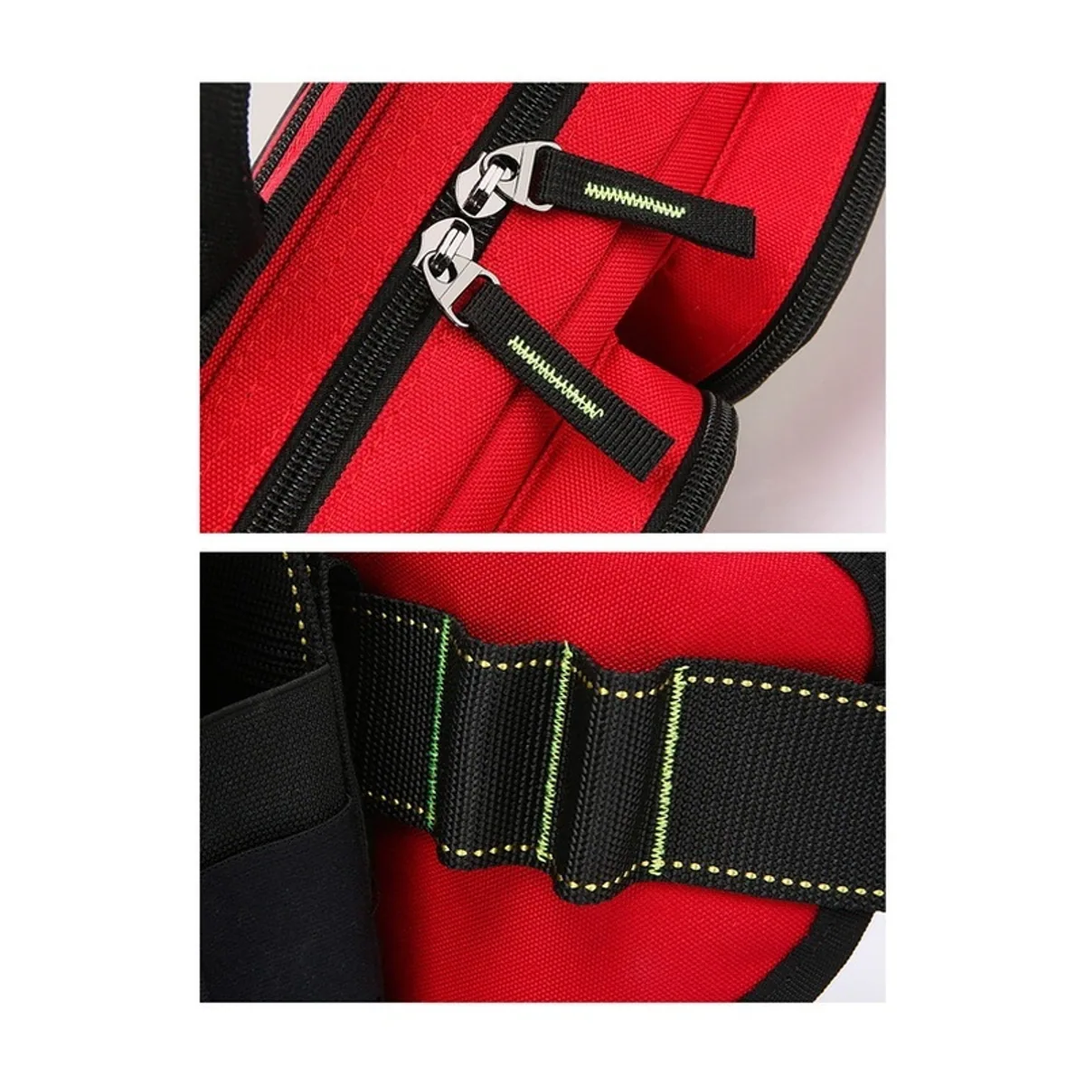 05502 1200D Emergency Waist Bag in Red, construction and compartment detail 5