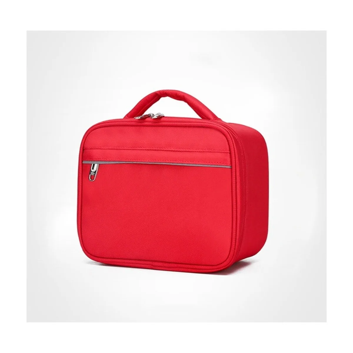 06603 Oxford Portable First Aid Bag in Red, construction and compartment detail 1