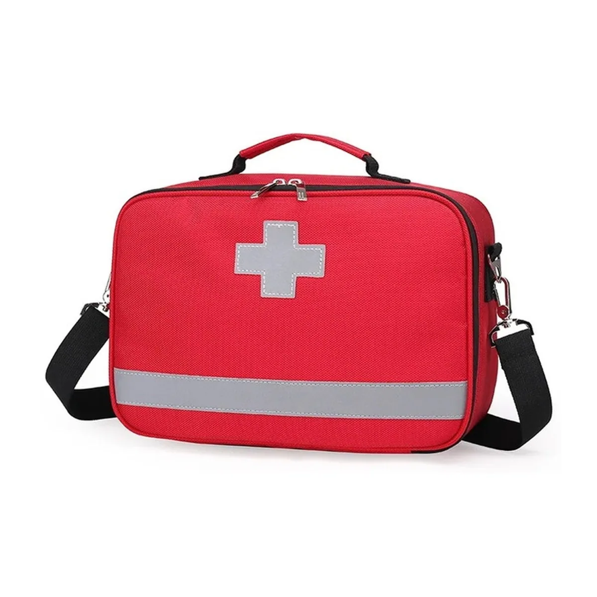 06604 Oxford Portable First Aid Bag in Red, portable first aid bag product view
