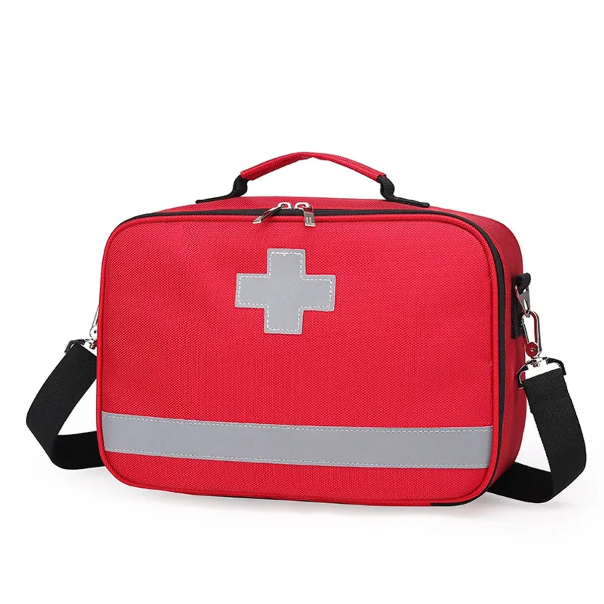 06604 Oxford Portable First Aid Bag in Red, portable first aid bag product view