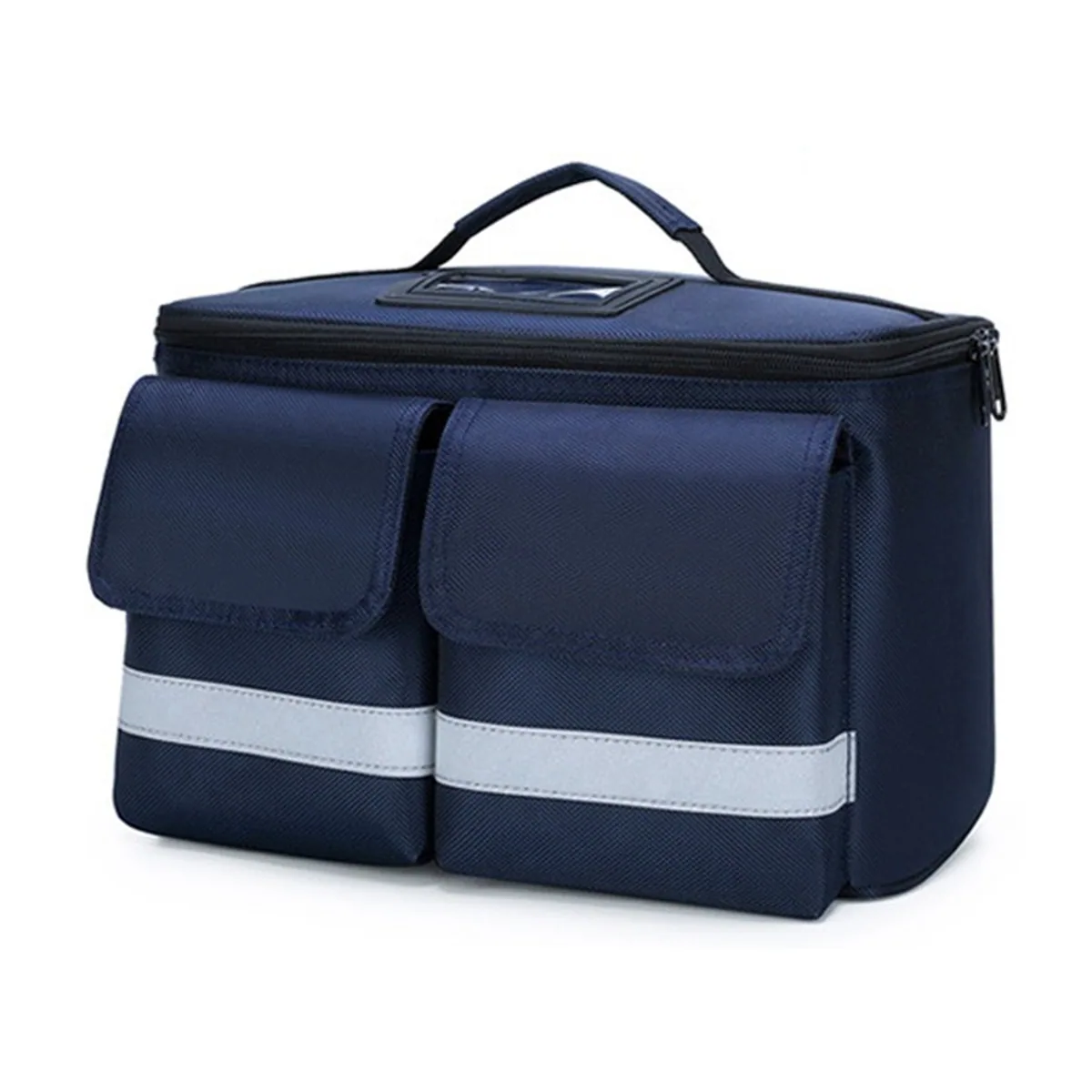 06606 Oxford Emergency Waist Bag in Red, construction and compartment detail 5
