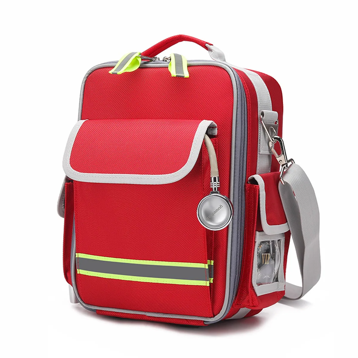 06610 Oxford Portable First Aid Bag in Red, portable first aid bag product view