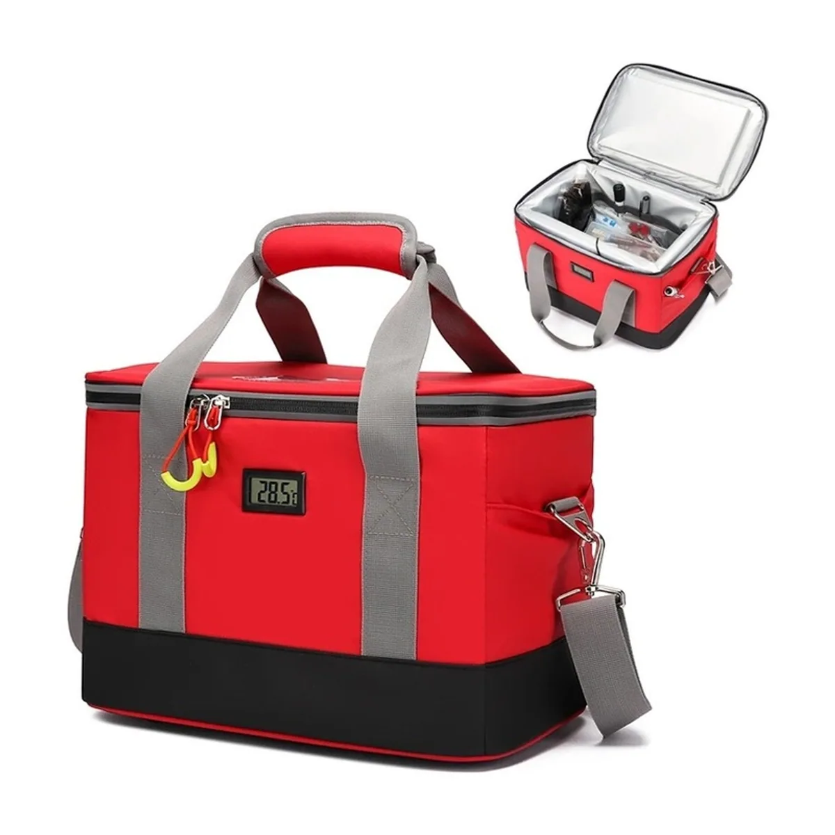 06613 Oxford Portable First Aid Bag in Red, portable first aid bag product view