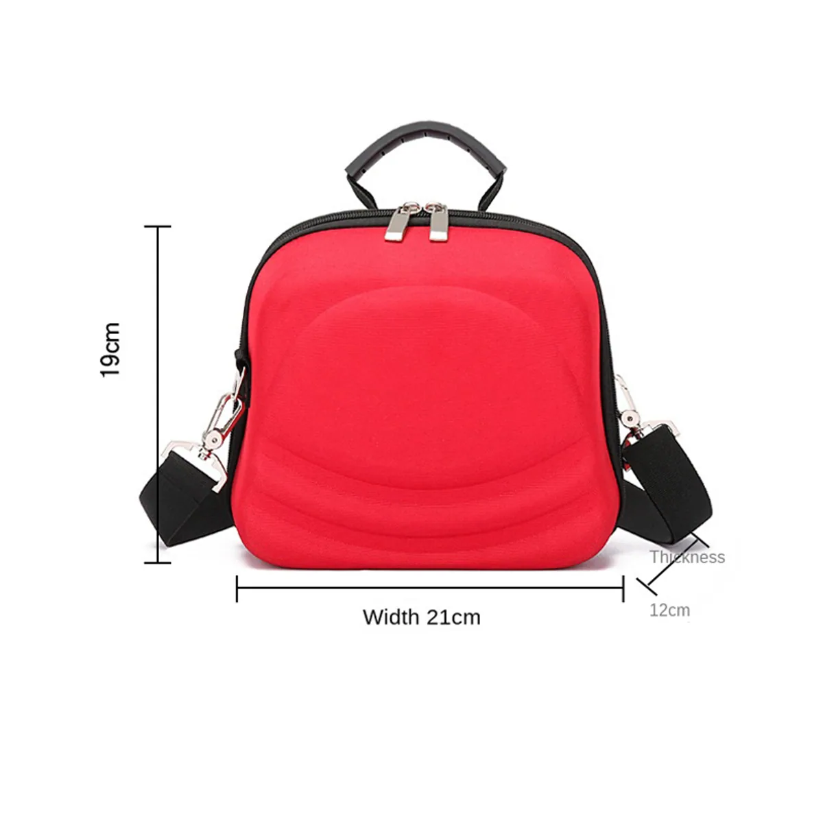 06614 1000D Emergency Waist Bag in Red, construction and compartment detail 7