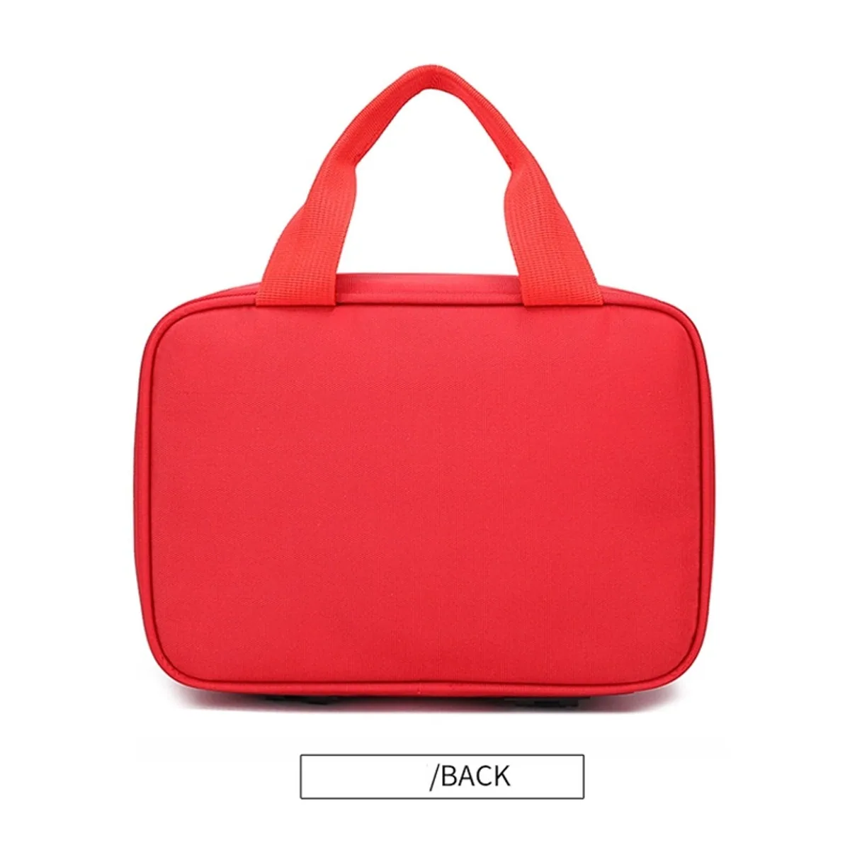 06615 Oxford Portable First Aid Bag in Red, construction and compartment detail 4