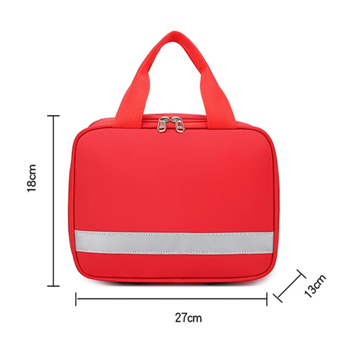 06615 Oxford Portable First Aid Bag in Red, portable first aid bag product view