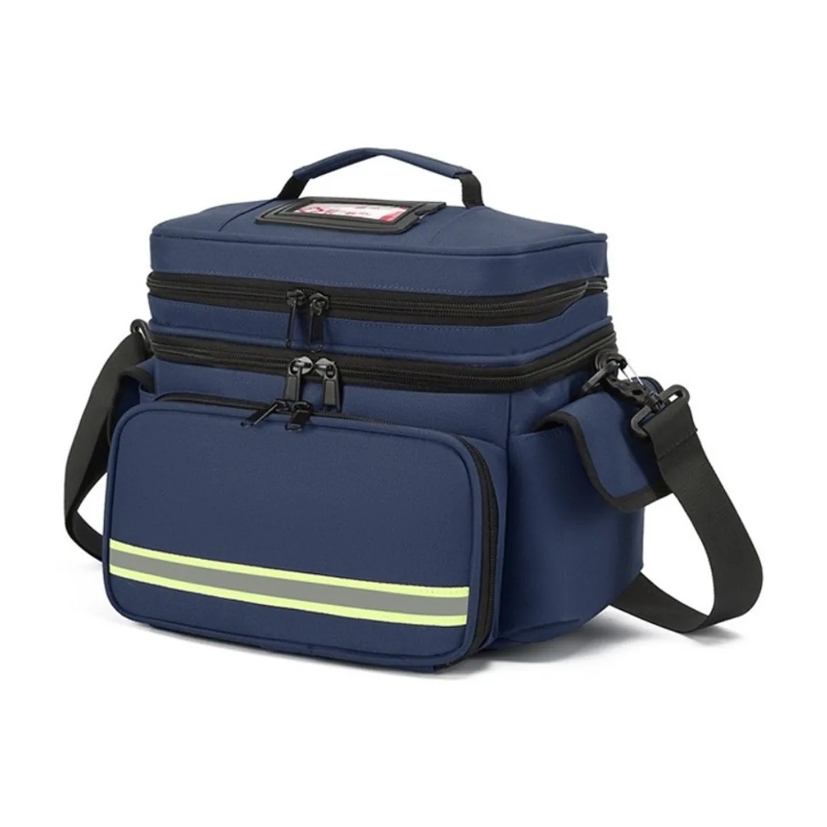 06616 1200D Emergency Waist Bag in Red, construction and compartment detail 6