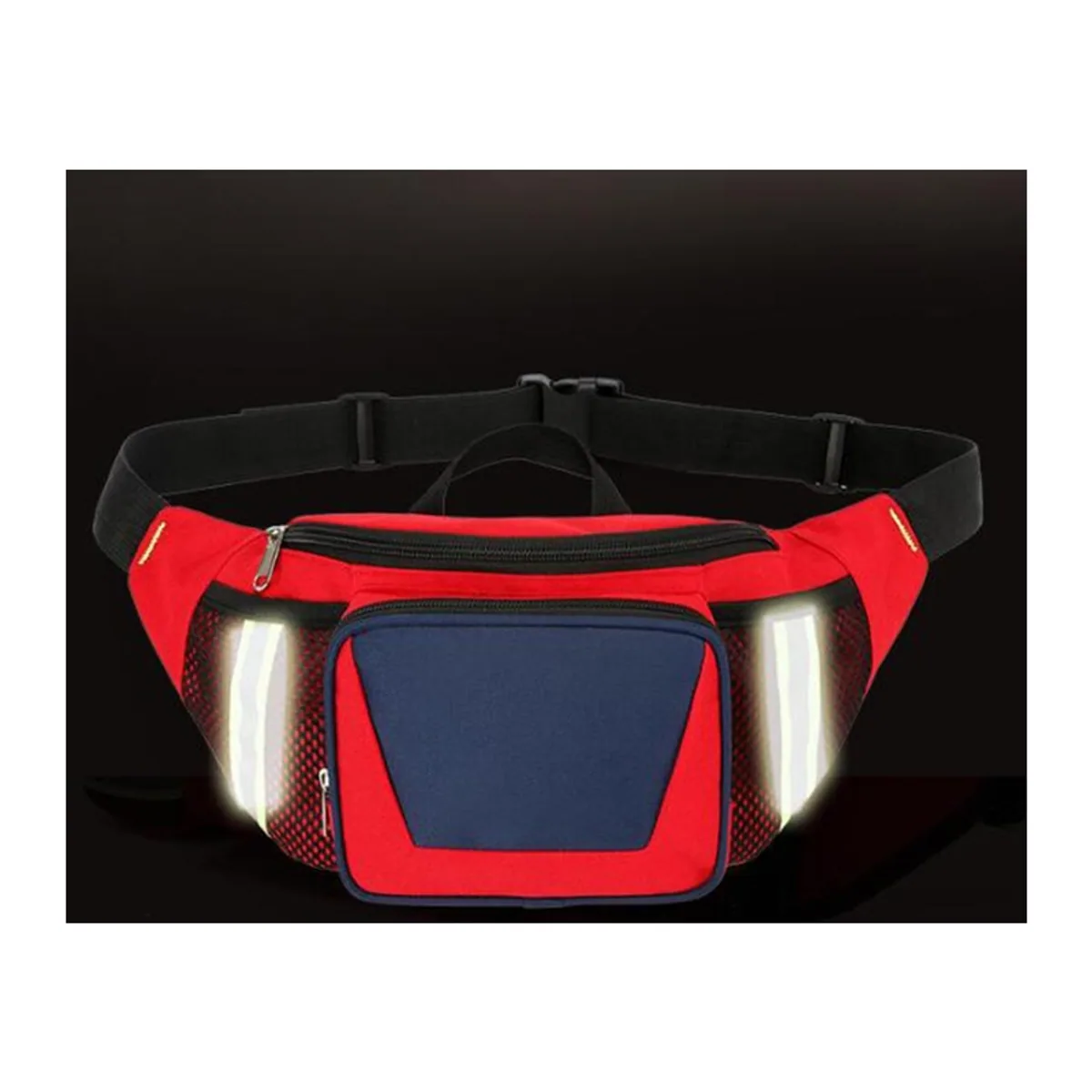06620 1200D Emergency Waist Bag in Red, construction and compartment detail 3