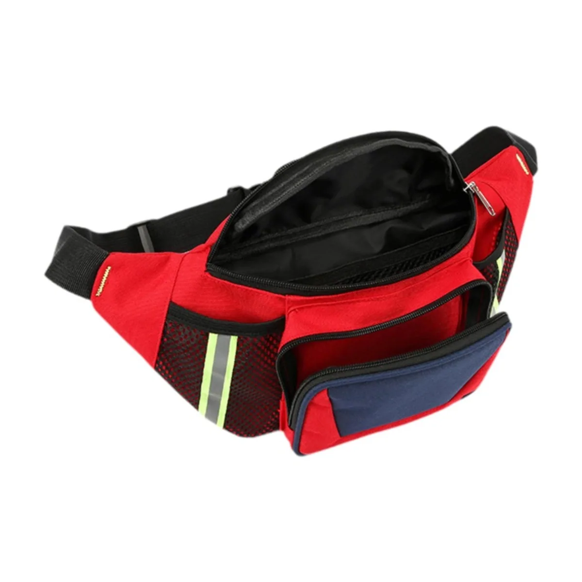 06620 1200D Emergency Waist Bag in Red, construction and compartment detail 5