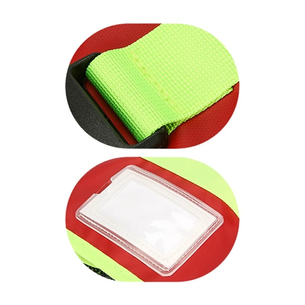 06621 1200D Emergency Waist Bag in Red, construction and compartment detail 3