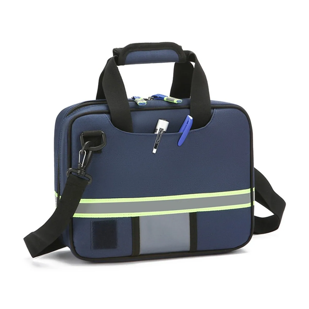 06625 Oxford Portable First Aid Bag in Red, construction and compartment detail 4