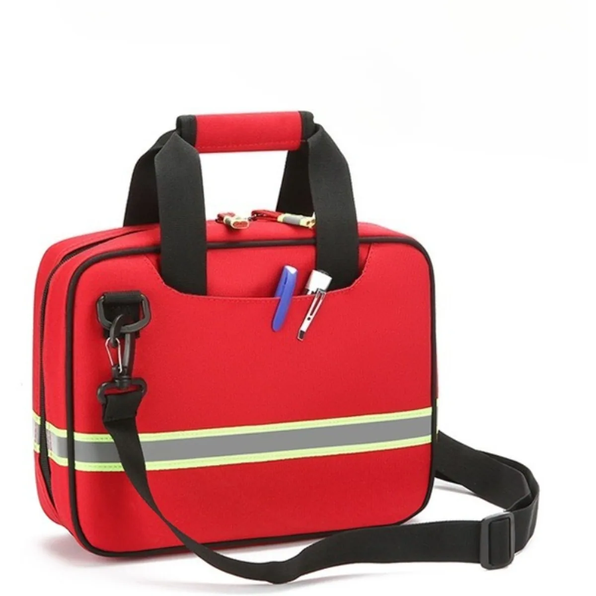 06625 Oxford Portable First Aid Bag in Red, portable first aid bag product view