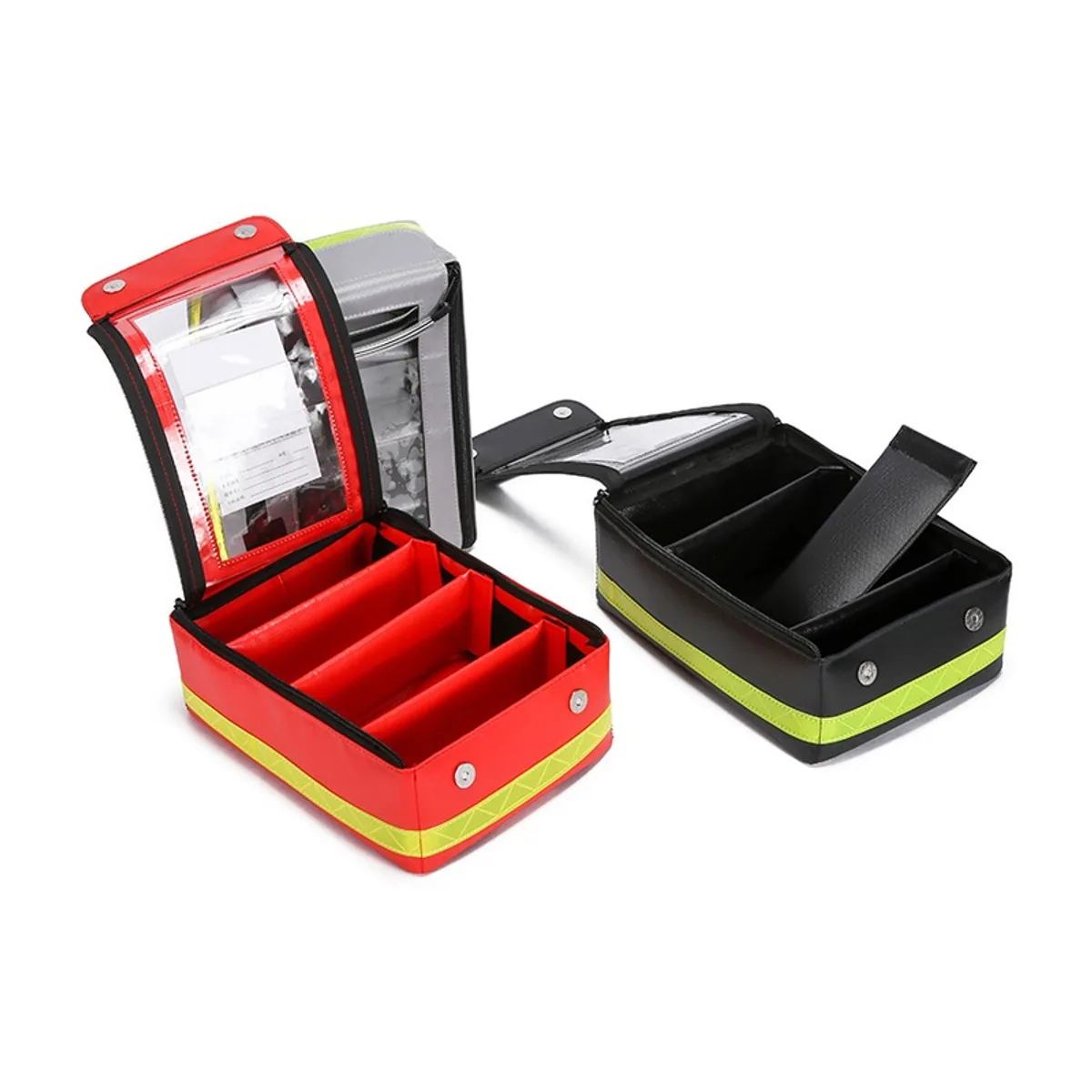 06626 PVC Waterproof PVC Rescue Bag in Red, construction and compartment detail 5