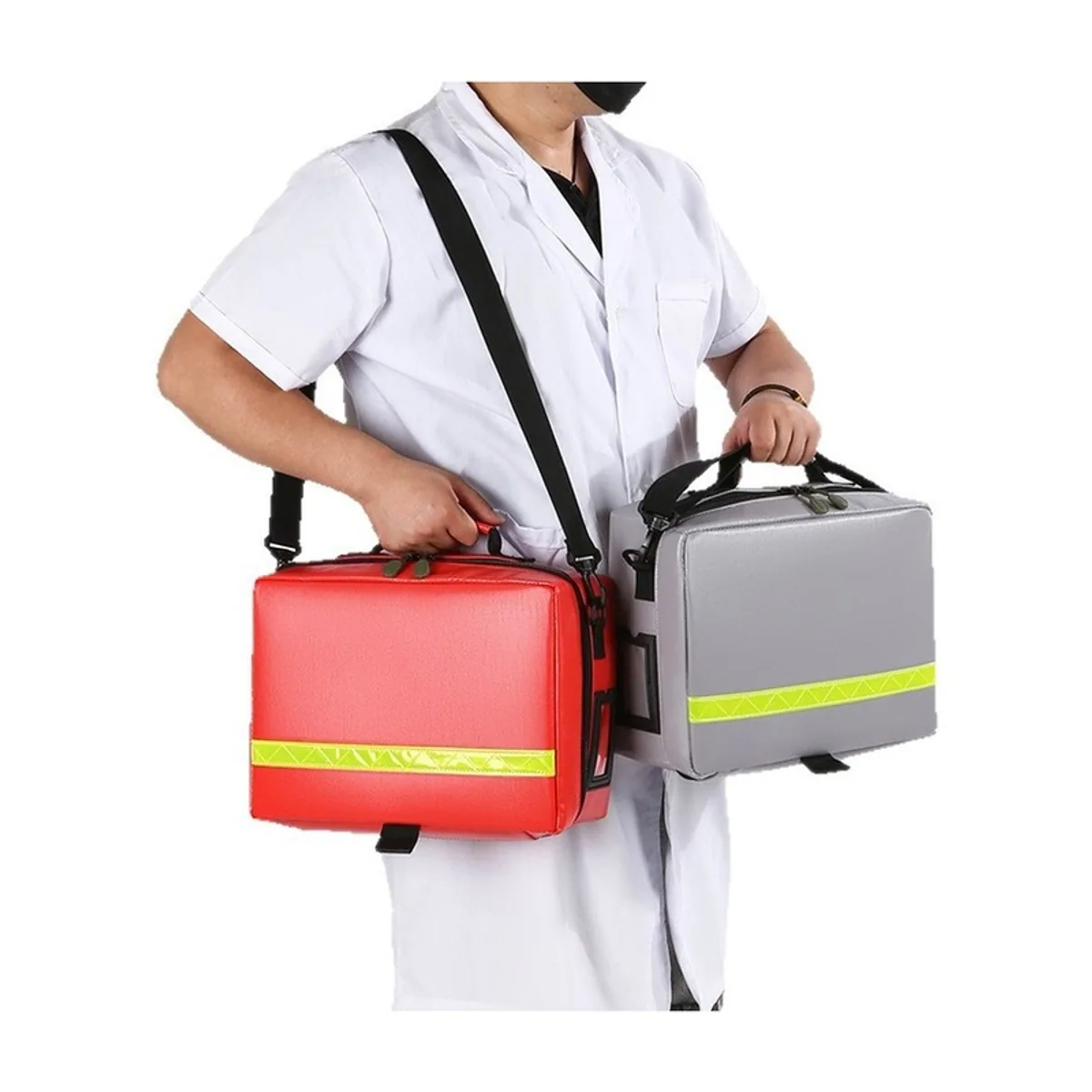 06627 PVC Waterproof PVC Rescue Bag in Red, construction and compartment detail 6