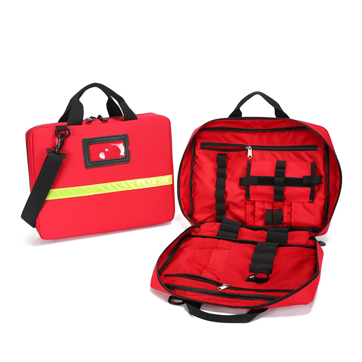 06628 1200D Portable First Aid Bag in Red, portable first aid bag product view