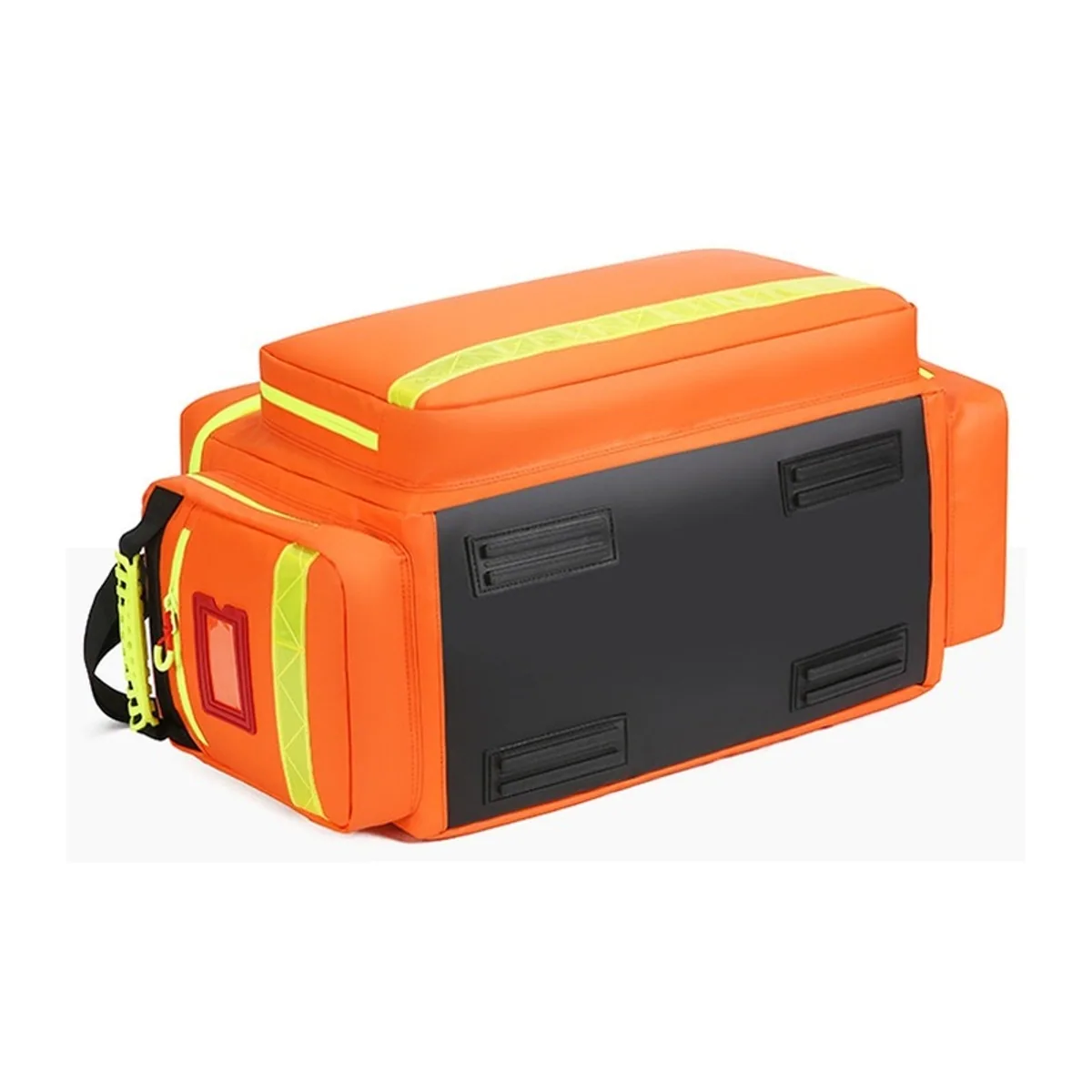 06629 1200D Portable First Aid Bag in Red, construction and compartment detail 6
