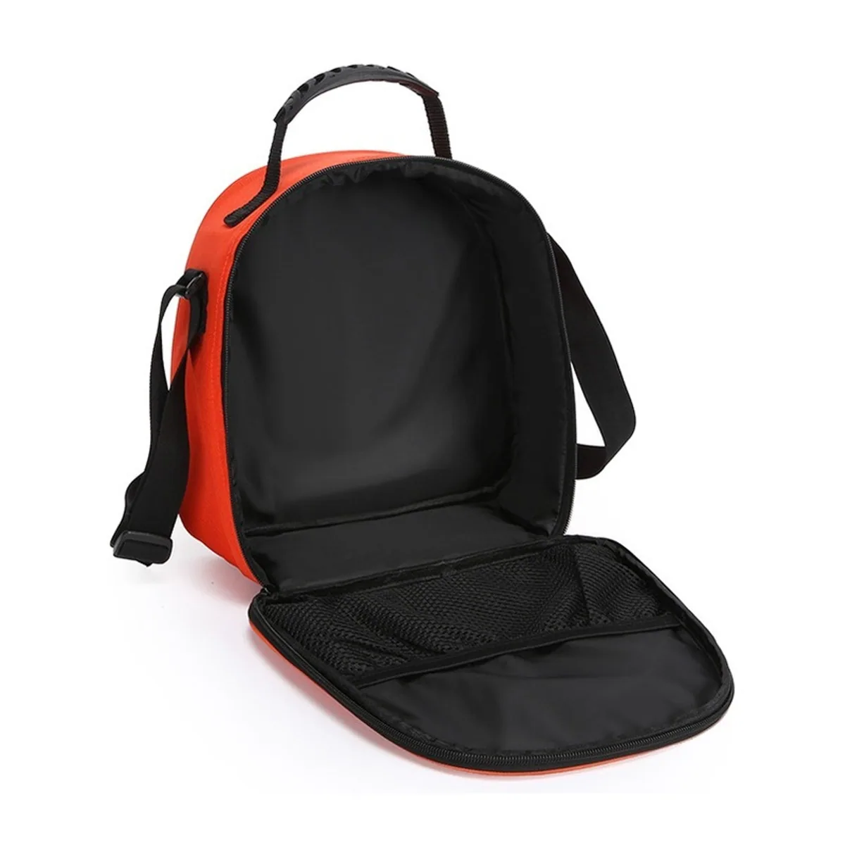 06640 1200D Waterproof PVC Rescue Bag in Orange, construction and compartment detail 7