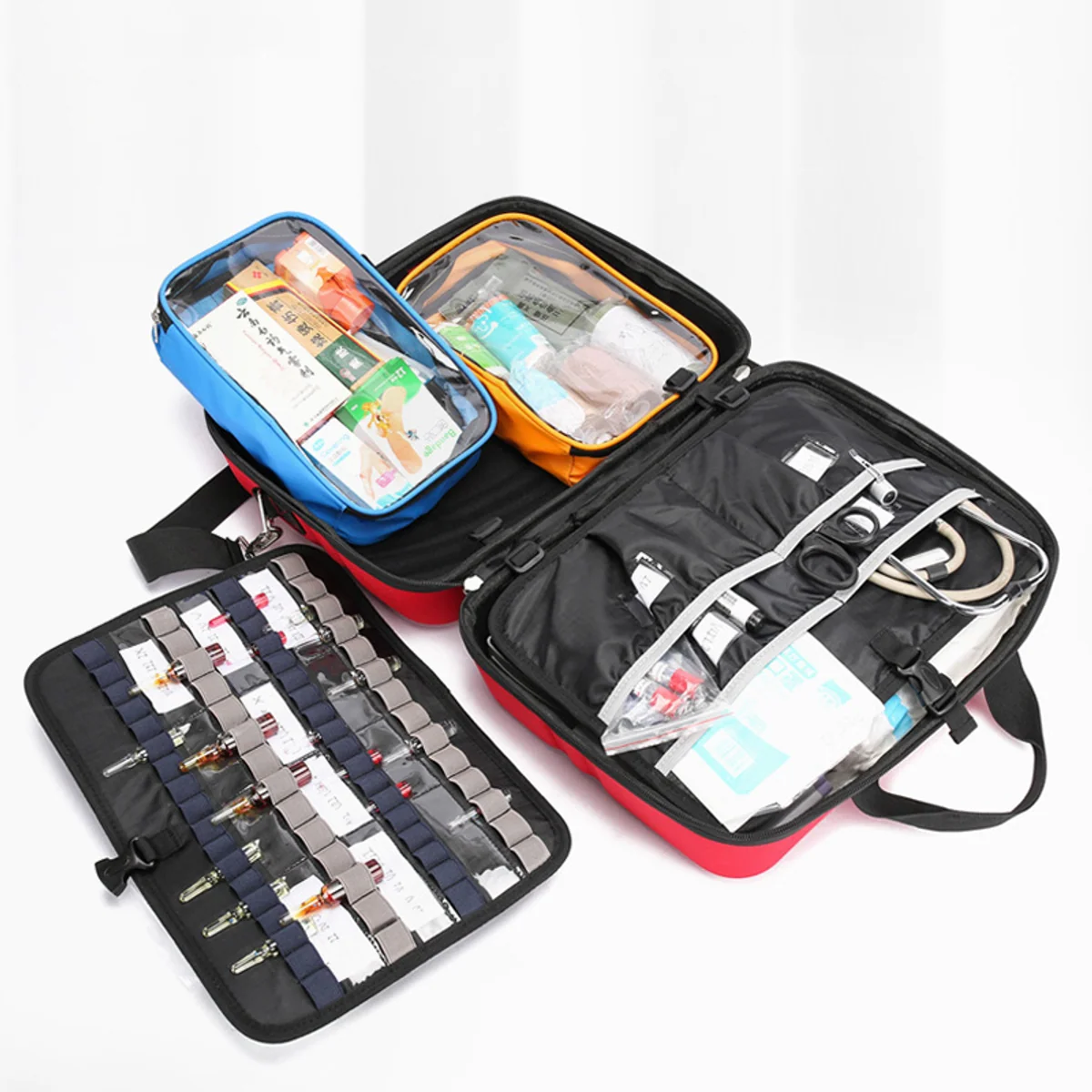 Foldout Doctor Bag for Healthcare Visits construction and compartment detail 4