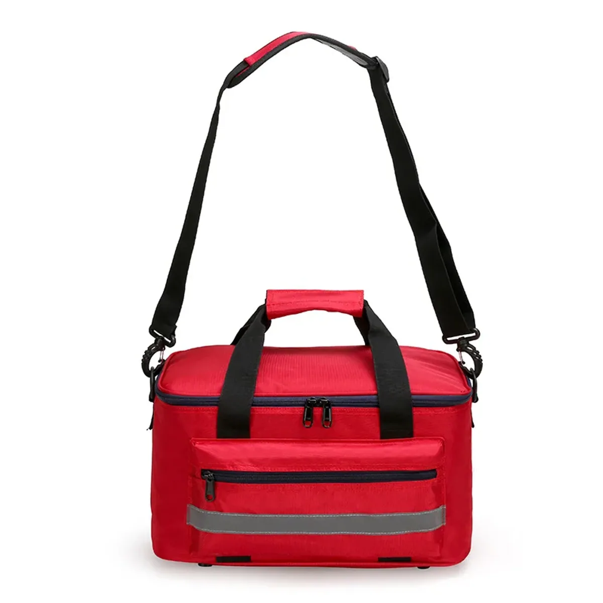 08801 Nylon Portable First Aid Bag in Red, portable first aid bag product view