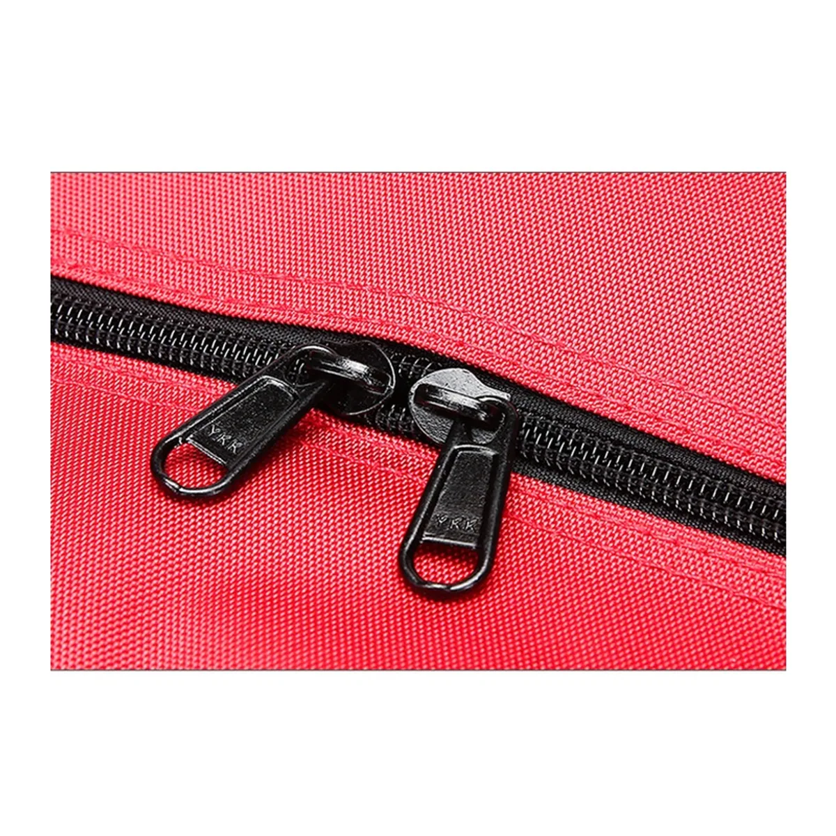 08802 Oxford Portable First Aid Bag in Red, construction and compartment detail 1