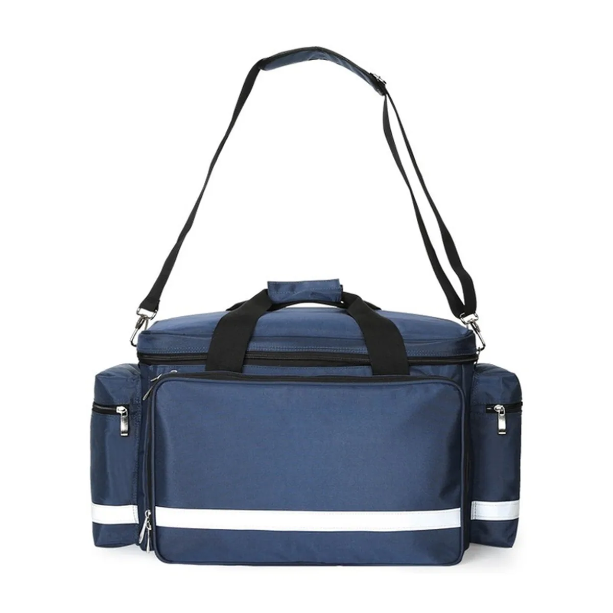 08803 Oxford Rescue Duffel Bag in Red, construction and compartment detail 2