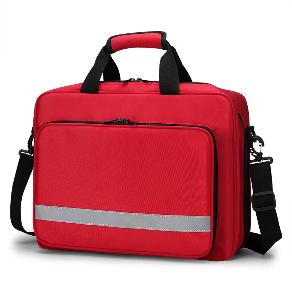 08804 Oxford Portable First Aid Bag in Red, portable first aid bag product view
