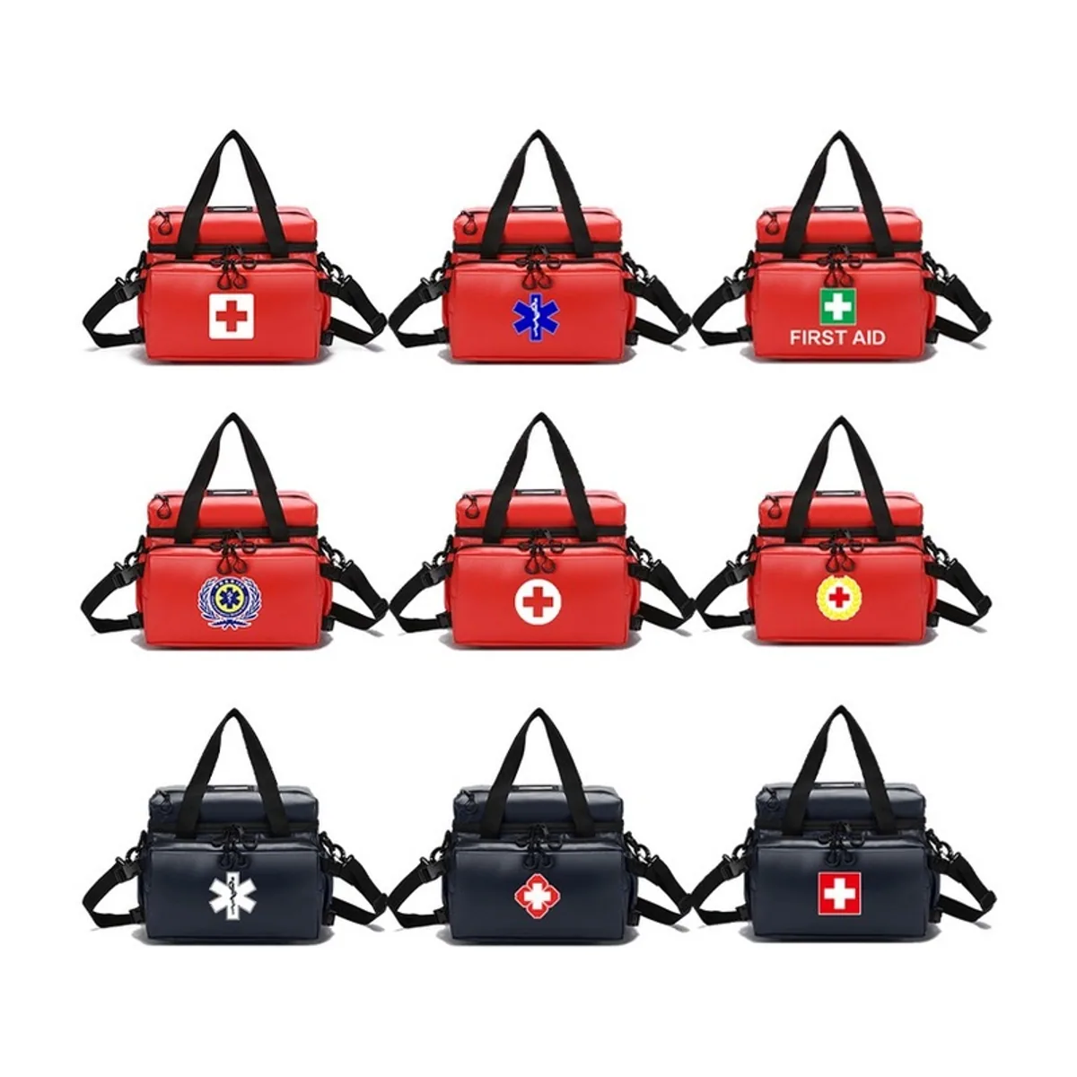 08808 PVC Waterproof PVC Rescue Bag in Red, construction and compartment detail 3