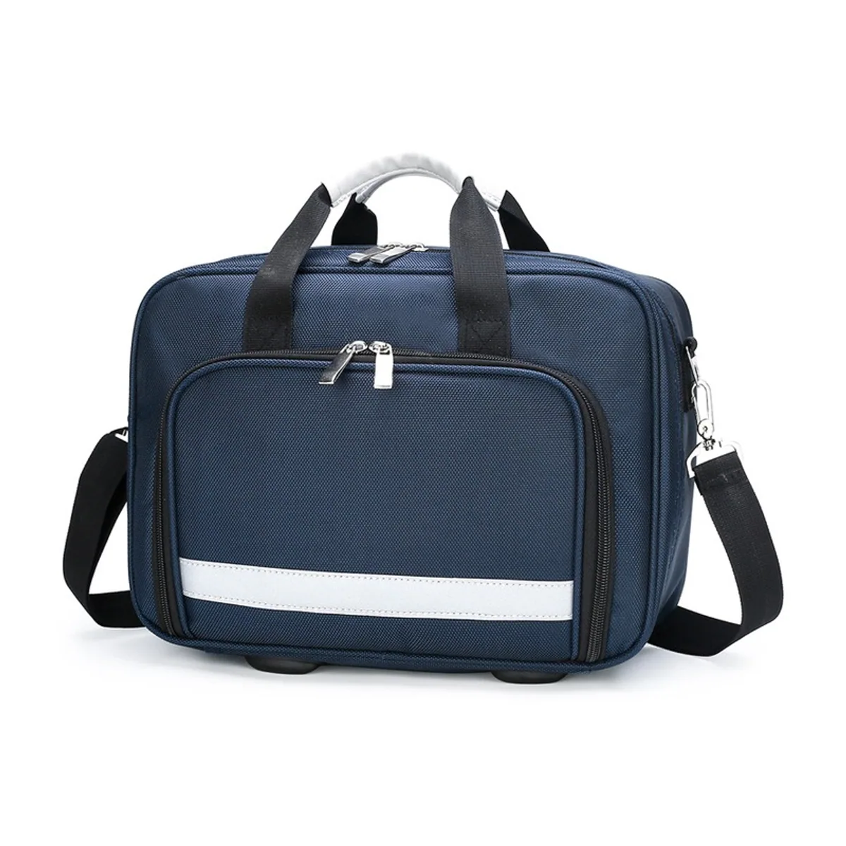 08809 Oxford Emergency Waist Bag in Red, construction and compartment detail 3