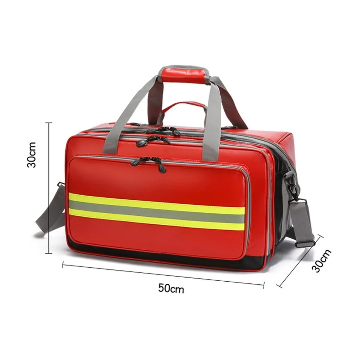 08811 PVC Waterproof PVC Rescue Bag in Red, construction and compartment detail 2