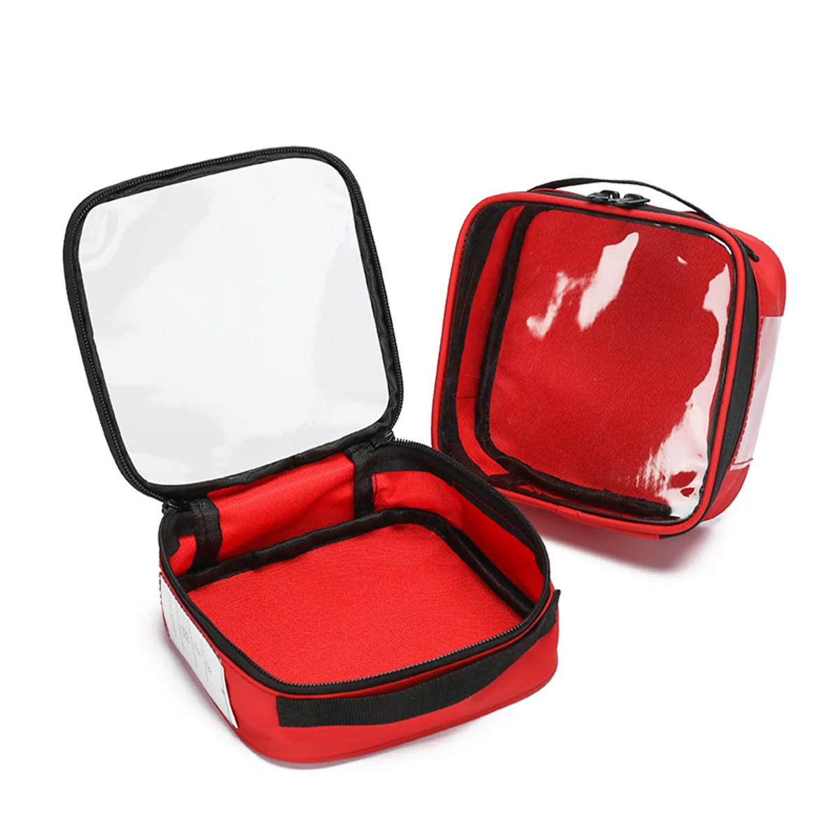 08815 Outdoor Travel Portable Medical Storage Bag Large Capacity Oxford Home Medicine Pill First Aid Kit Medical Emergency Kits Bag in Red, emergency waist bag product view