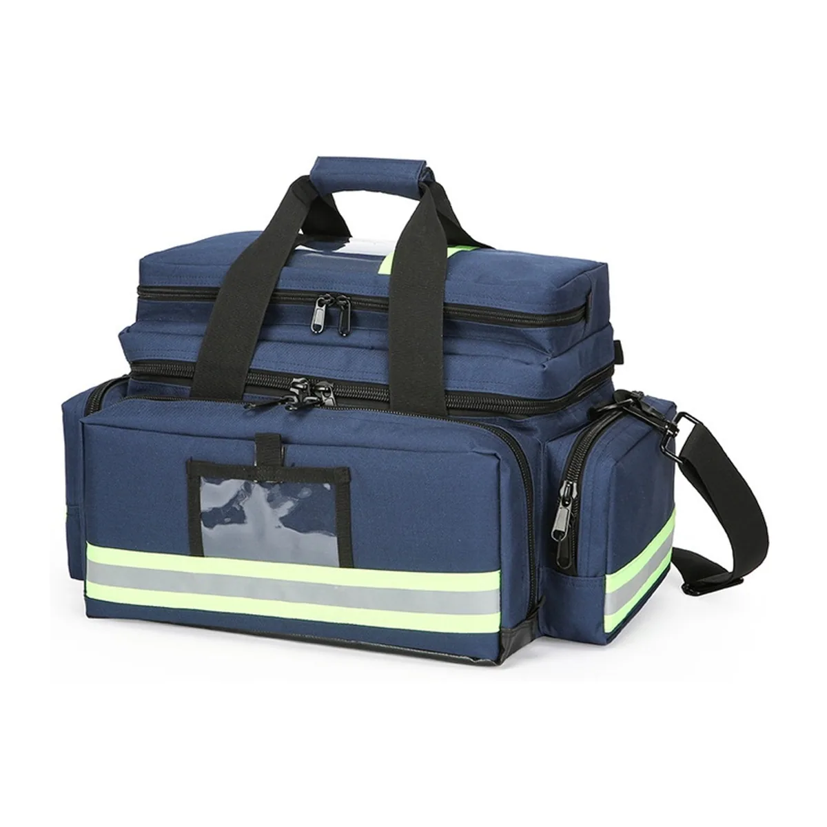 08816 1000D Portable First Aid Bag in Red, construction and compartment detail 4