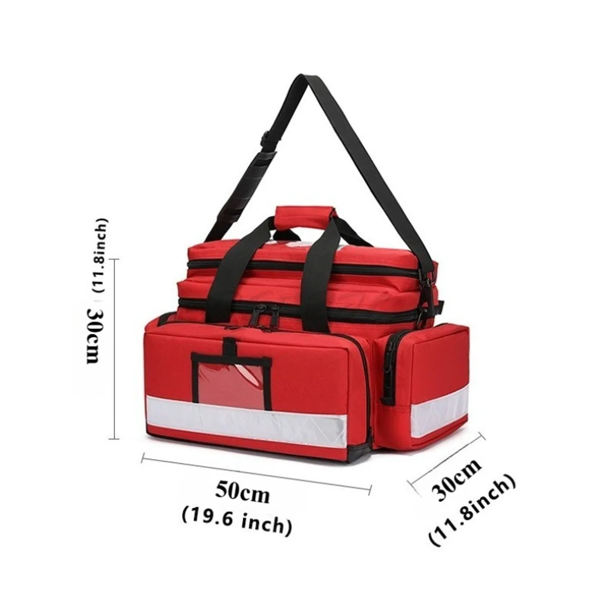 08816 1000D Portable First Aid Bag in Red, portable first aid bag product view