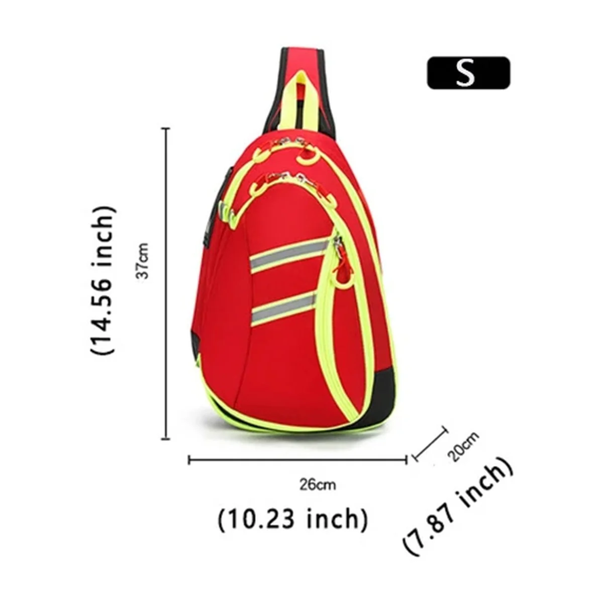 08820 1000D Portable First Aid Bag in Red, portable first aid bag product view