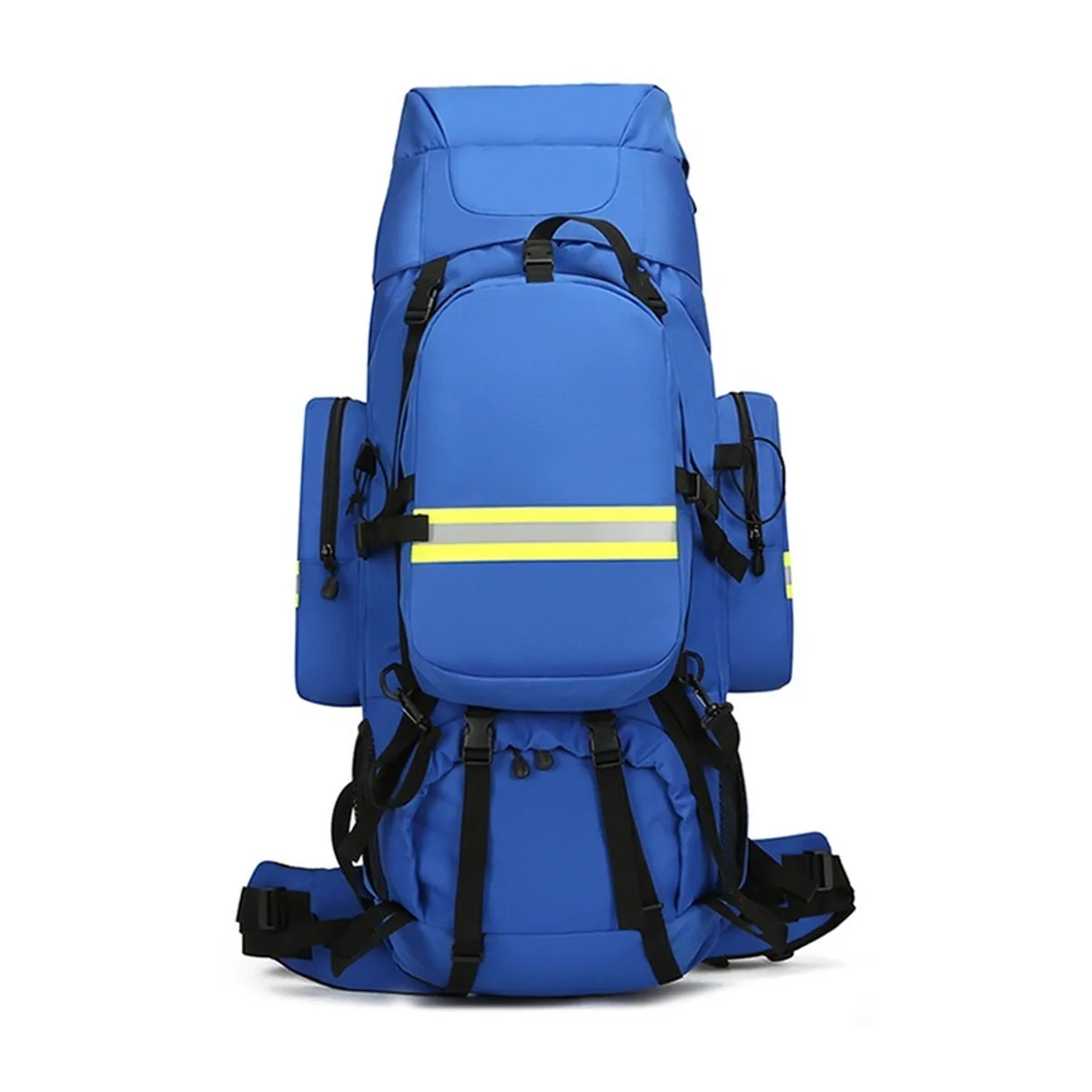 08822 Oxford Outdoor Rescue Backpack in Royal Blue, construction and compartment detail 7
