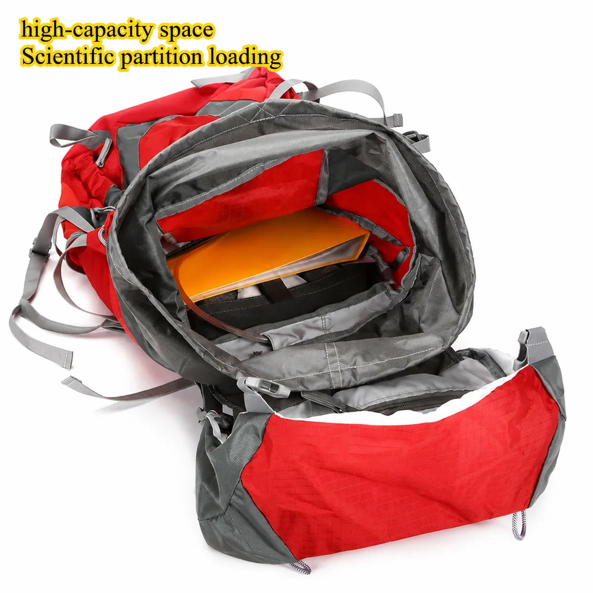 08823 Oxford Portable First Aid Bag in Red, construction and compartment detail 4
