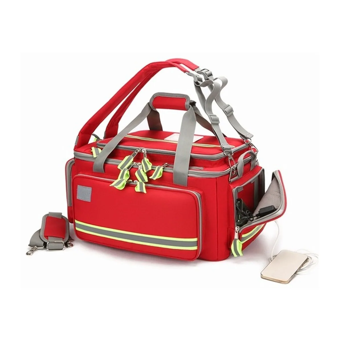 08825 1200D Rescue Duffel Bag in Red, rescue duffel bag product view