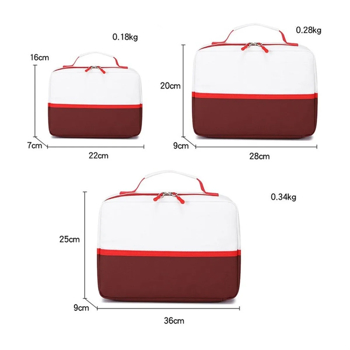 08828 Emergency Portable First Aid Bag in 6 Colors, construction and compartment detail 4
