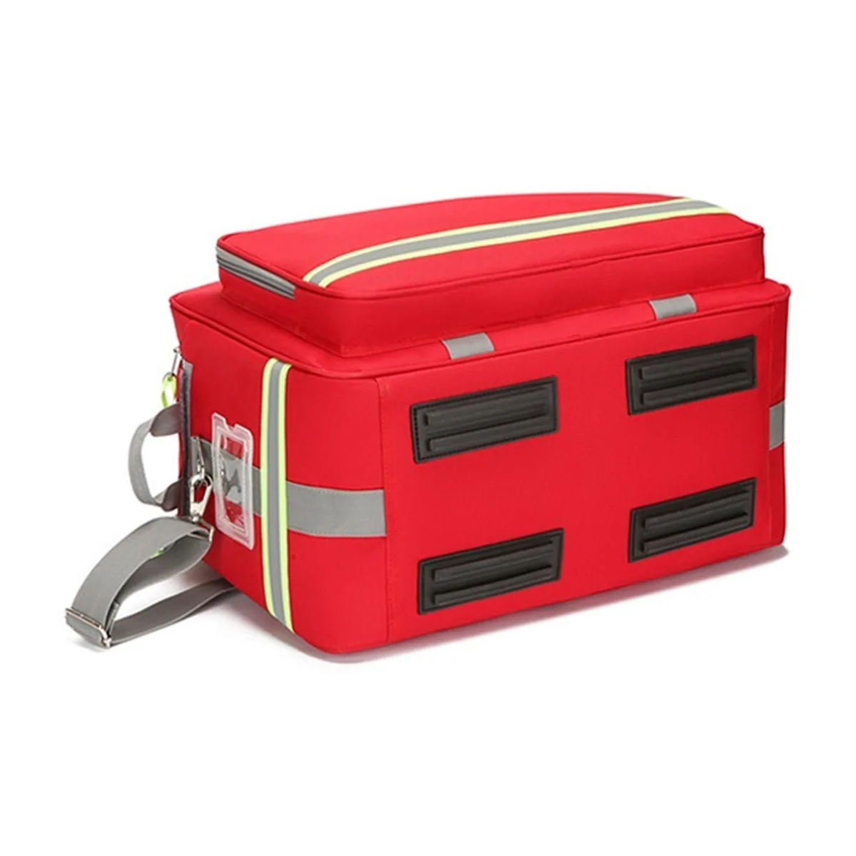 08831 1200D Portable First Aid Bag in Red, construction and compartment detail 6