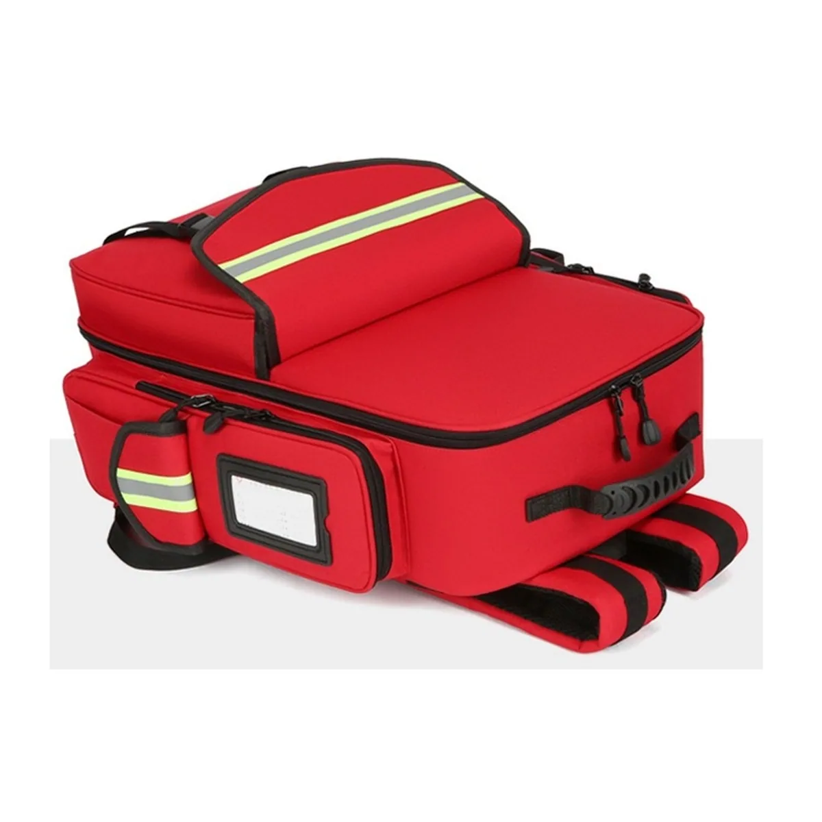 08835 1200D Portable First Aid Bag in Red, construction and compartment detail 6