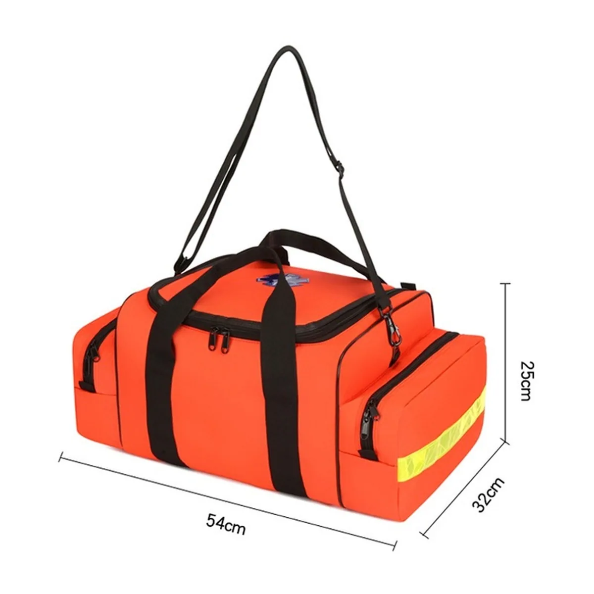 08836 1200D Portable First Aid Bag in Red, construction and compartment detail 3