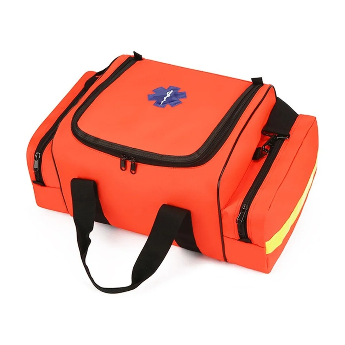 08836 1200D Portable First Aid Bag in Red, construction and compartment detail 5