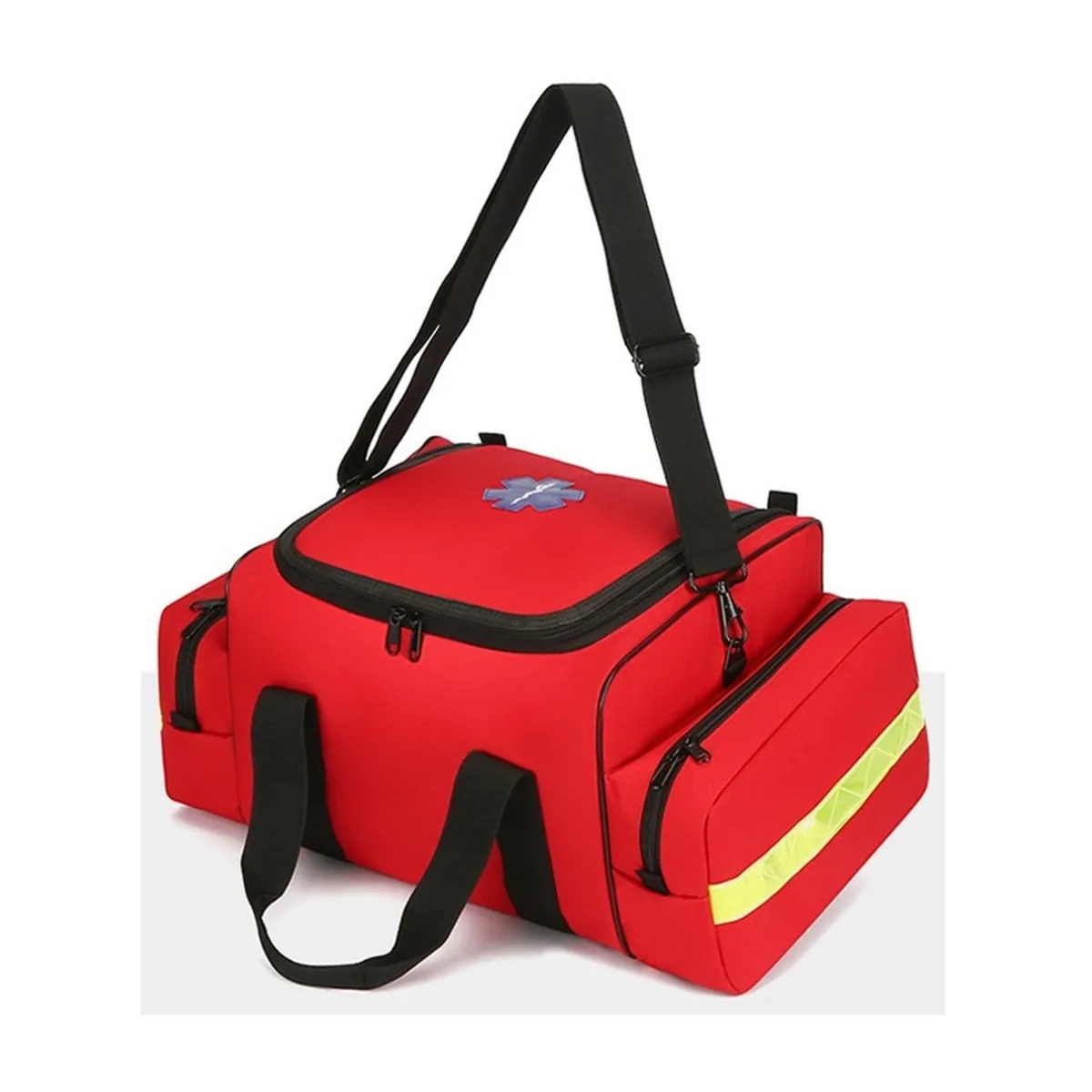 08836 1200D Portable First Aid Bag in Red, construction and compartment detail 6