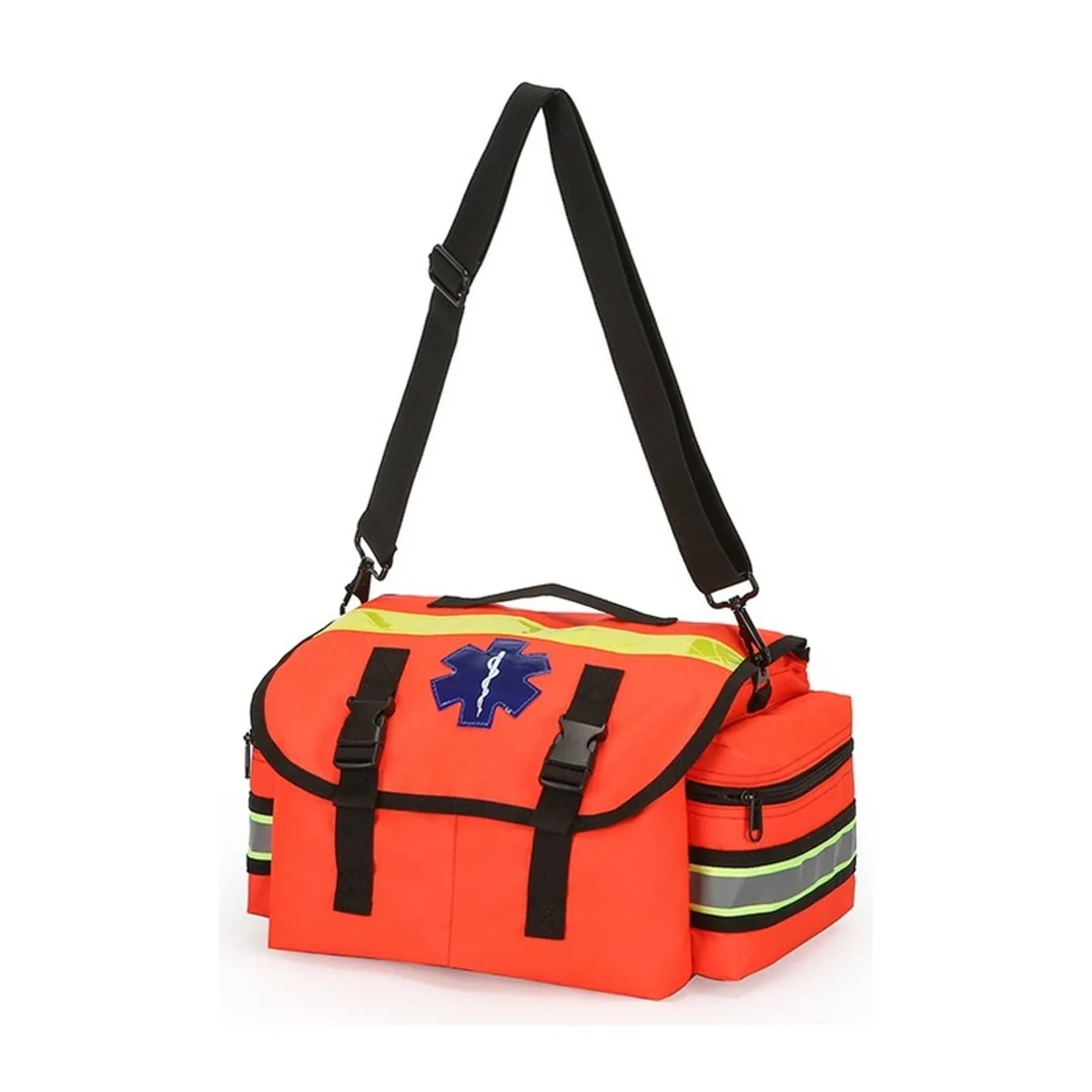 08838 1200D Emergency Waist Bag in Red, construction and compartment detail 5