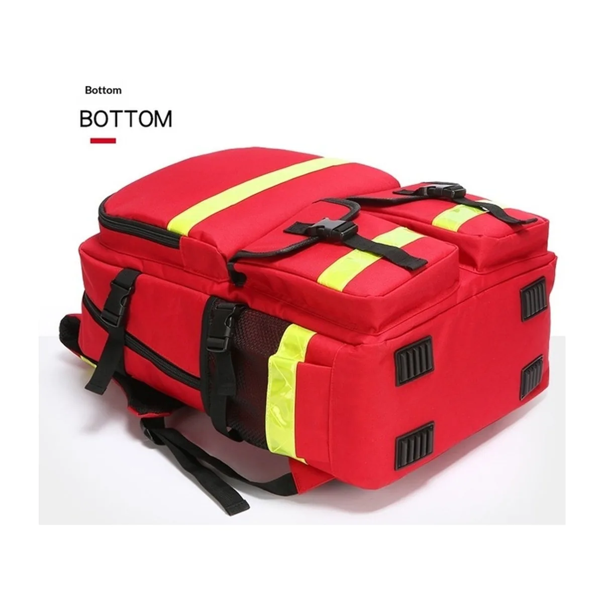 08840 1200D Waterproof PVC Rescue Bag in Red, construction and compartment detail 6