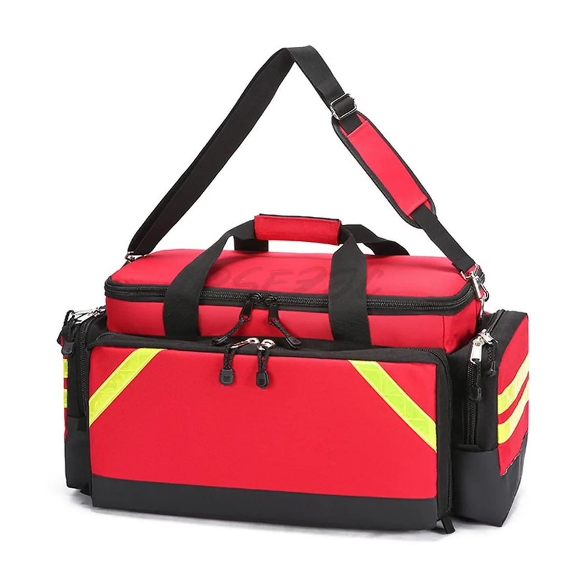08841 1200D Waterproof PVC Rescue Bag in Red, construction and compartment detail 4