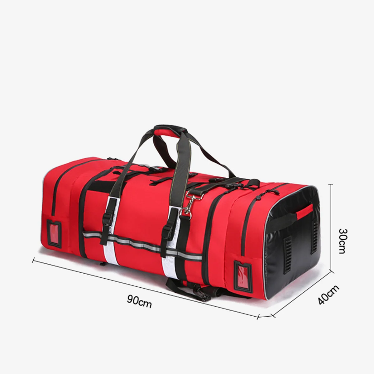 Long Gear Duffel with Helmet and Tool Organization construction and compartment detail 1