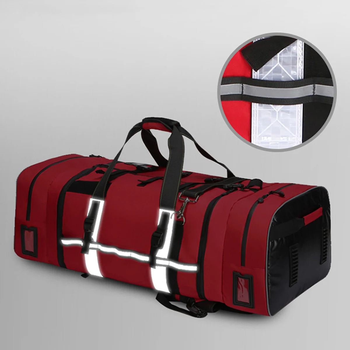 Long Gear Duffel with Helmet and Tool Organization construction and compartment detail 6