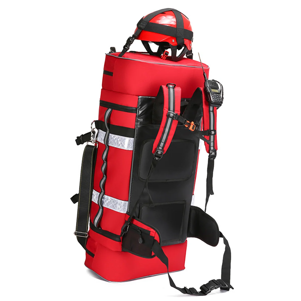 Long Gear Duffel with Helmet and Tool Organization construction and compartment detail 7