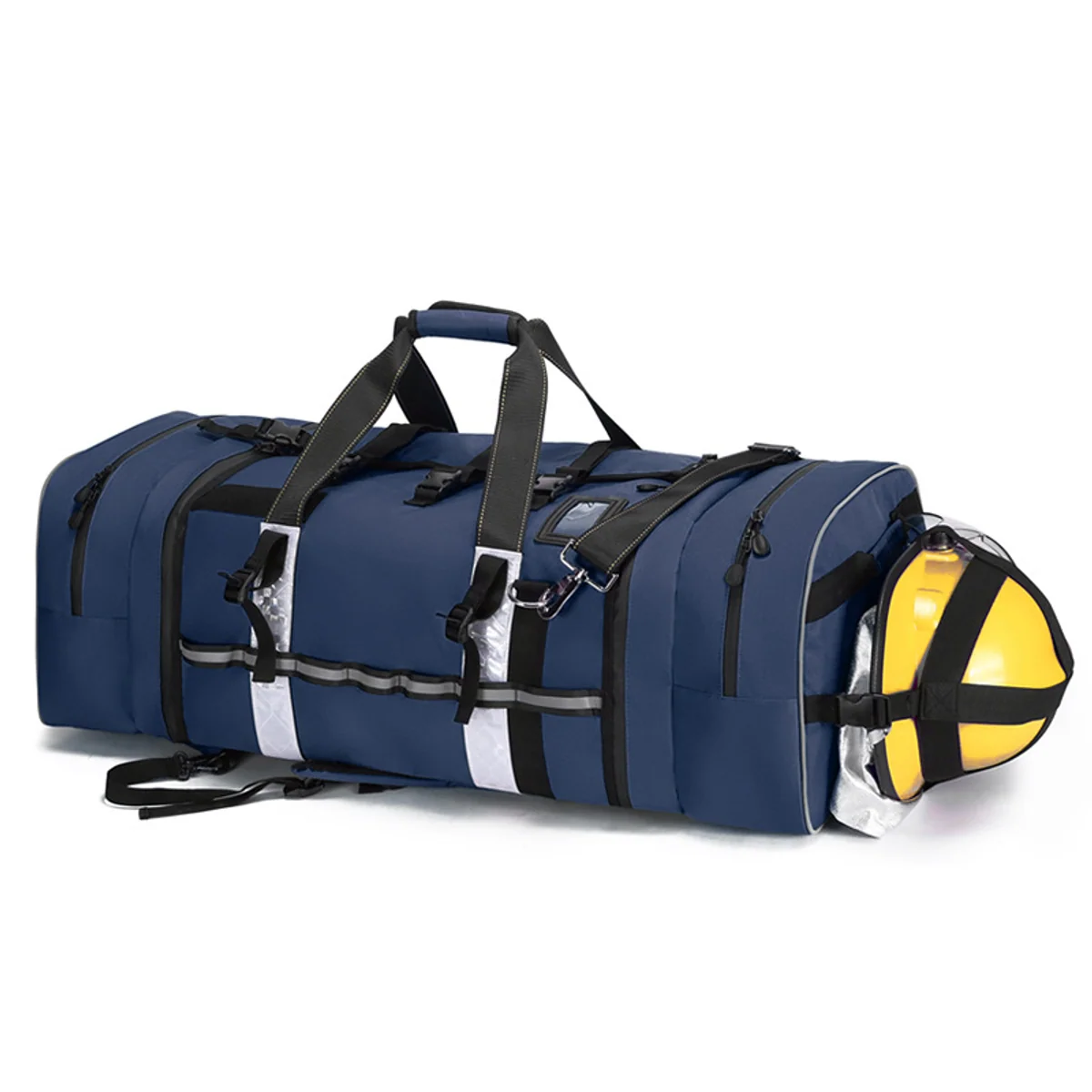 Long Gear Duffel with Helmet and Tool Organization construction and compartment detail 9